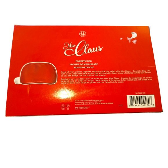 Miss Claus Red Hat Cosmetic Bag Santa's Daughter is Here to Sleigh NIB JJ3359 - Picture 4 of 6